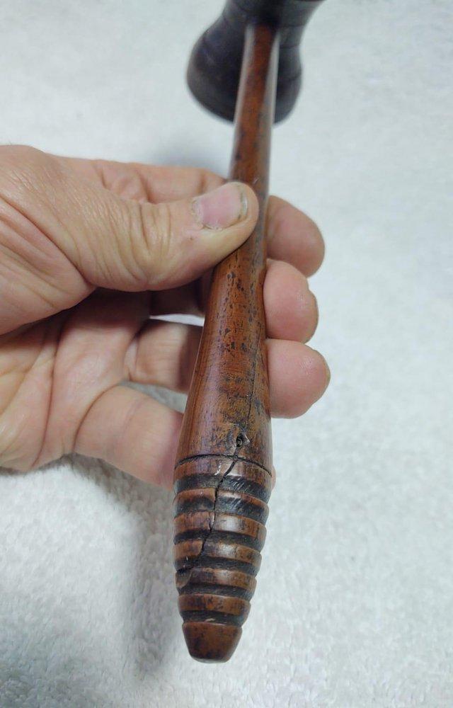 Preview of the first image of Antique/Vintage Auctioneers Hardwood Gavel.
