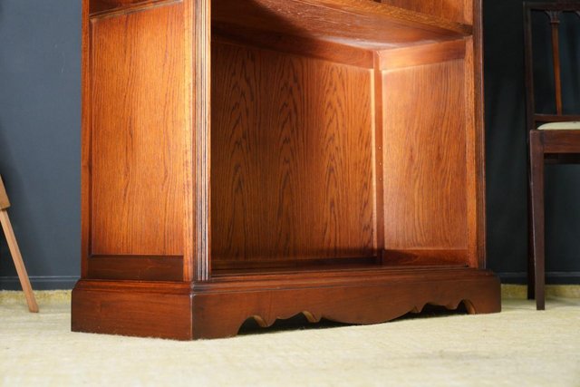Image 13 of Tudor Style Solid Oak Old Charm Open Front Bookcase