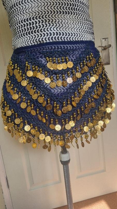 Preview of the first image of Lovely belly dance hip scarf..
