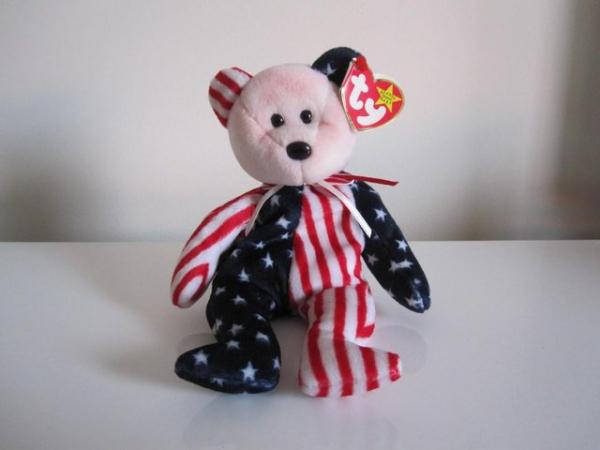 Image 1 of Ty beanies Spangle the bear New with tags
