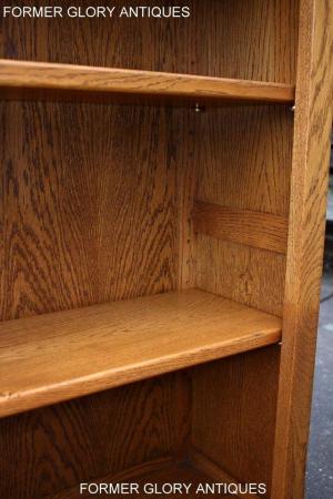 Image 18 of AN OLD CHARM VINTAGE OAK OPEN BOOKCASE CD DVD CABINET STAND