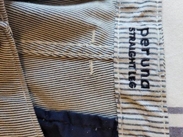 Image 1 of M&S Per Una striped trousers, size 16, short, straight leg