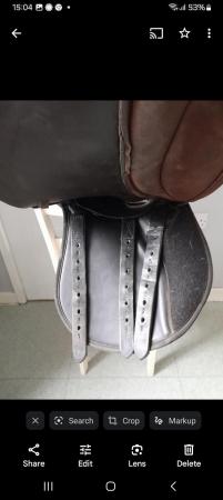 Image 3 of 16 inch thorowgood ponyclub saddle changeable gullet