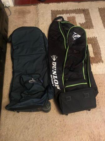 Image 1 of Two wheeling golf bags for travel