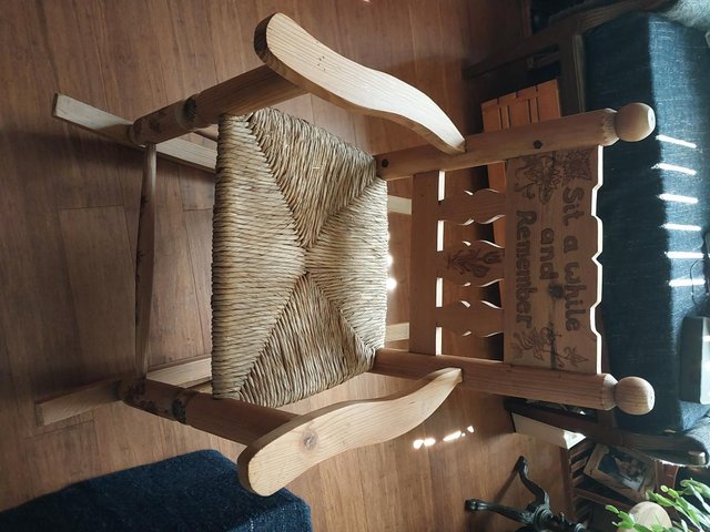 Preview of the first image of Hand decorated Rocking chair.