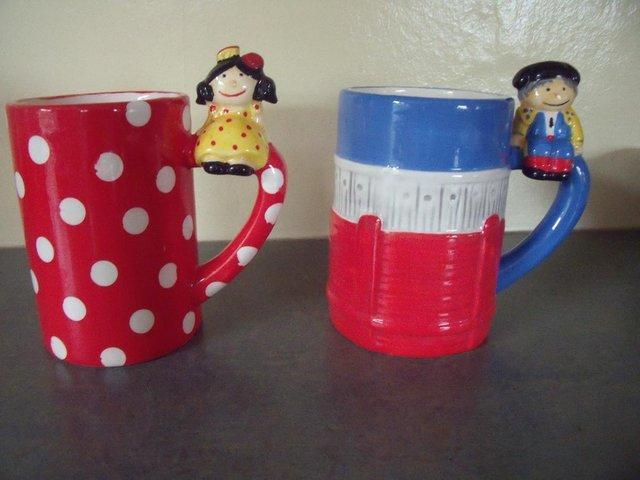 Preview of the first image of Unused 2 Madrid novelty mugs flamenco dancer/matador..