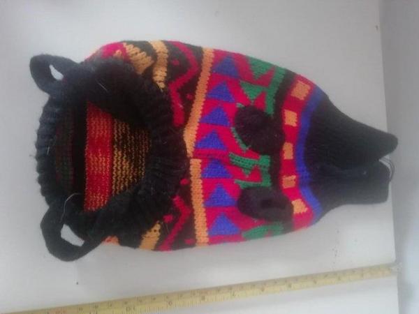 Image 2 of Small Dog Jumper "aztec" Knitted