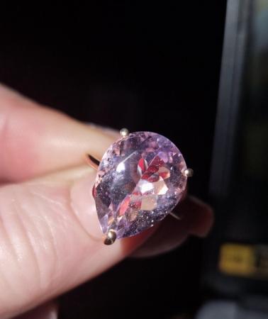 Image 1 of Pink Amethyst, 925 sterling silver