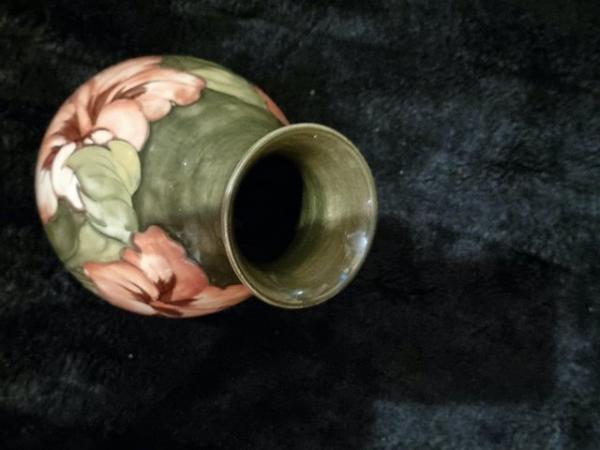 Image 3 of Rare Moorcroft Hibicious Vase