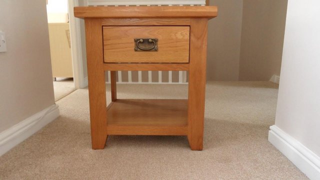 Image 2 of Pair of Small Oak Side Tables