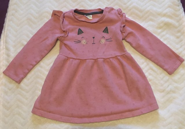 Image 1 of Cat themed pink dress !!