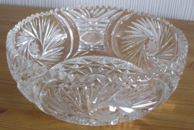 Image 2 of Small Crystal Bowl (Candy dish) as pictured.