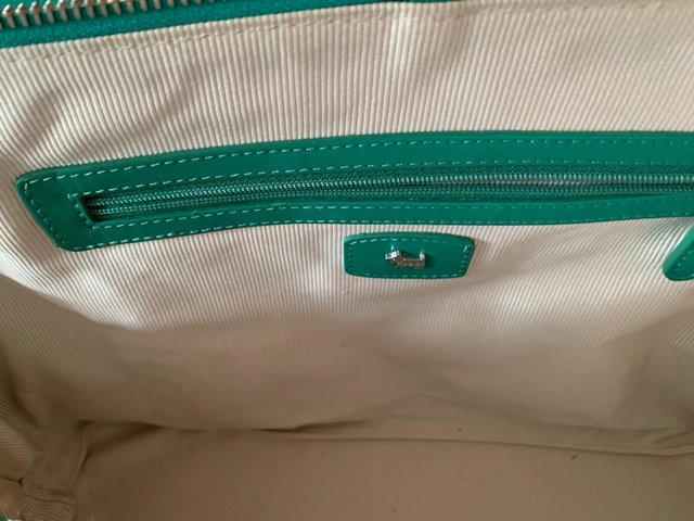 Preview of the first image of Radley jade green handbag.