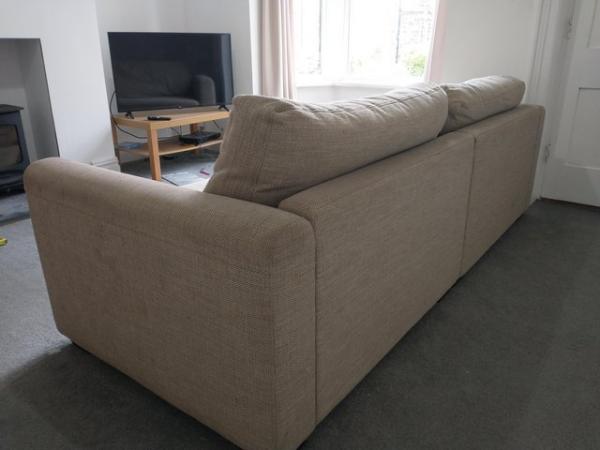 Image 2 of Four seater sofa, fabric