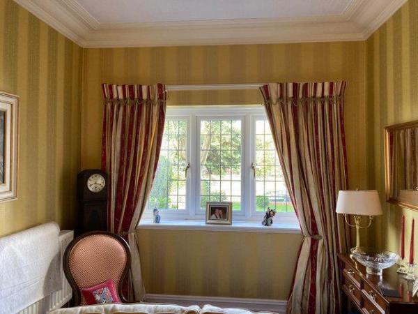 Image 1 of Beautiful curtains for 2 windows 102”&92” drops