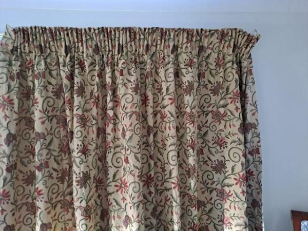 Image 3 of Extra Long and Extra Wide Matching LIned Curtains = 2 pairs