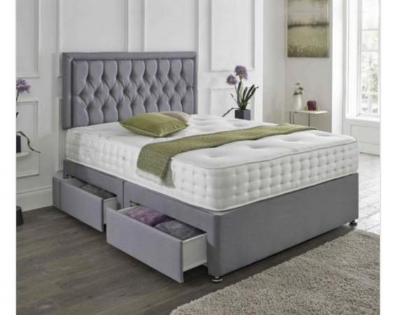 Image 2 of King size divan bed- Mattress not included