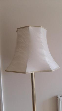 Image 3 of STANDARD FLOOR LAMP AND CREAM SHADE