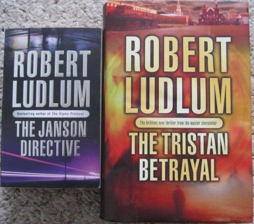 Image 3 of Robert Ludlum hardback books..