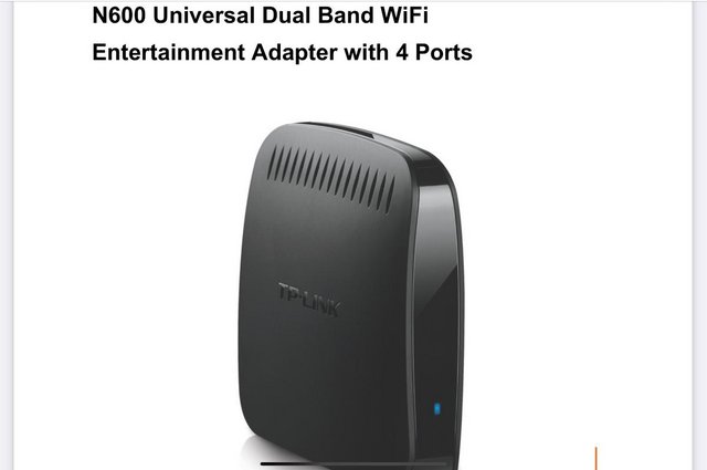 Image 3 of Universal Dual Band WiFi Entertainment Adapter with 4 Ports