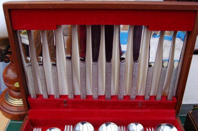 Preview of the first image of Viners Vintage Cutlery Canteens in Stainless Steel, As New.