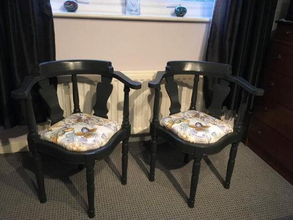 Image 1 of Occasional chairs with matching gossip chair