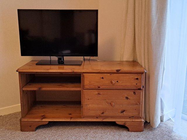 Preview of the first image of Ducal pine tv unit with drawers and shelves..