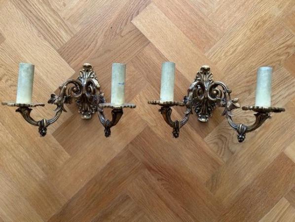 Image 1 of Antique French Wall Lights, wired