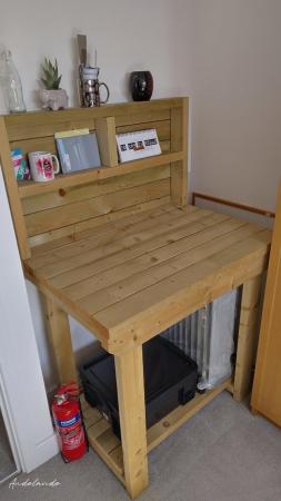 Image 1 of Heavy Duty Solid Wooden Workbench
