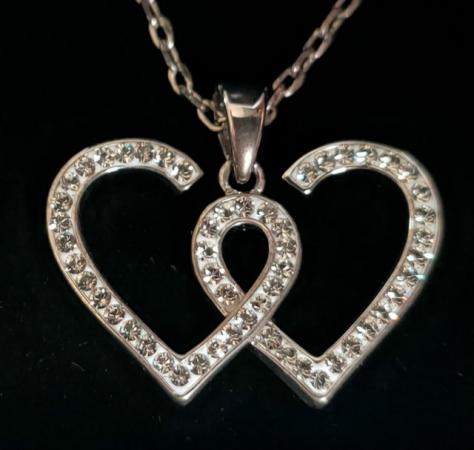 Image 2 of Warren James Entwined Heart Neckless