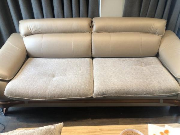 Image 2 of Three seater sofa- beige