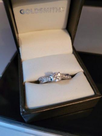 Image 7 of 0.9ct Brilliant Cut Diamond Engagement Ring 18ct White Gold