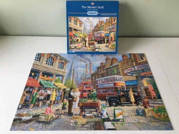 Image 2 of Gibson 1000 piece jigsaw titled The Market Place.