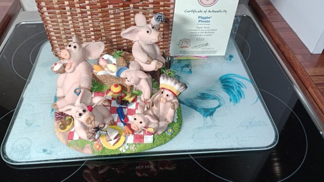 Preview of the first image of Limited Edition PIGGIN Picnic No 0222 With Wicker Basket.
