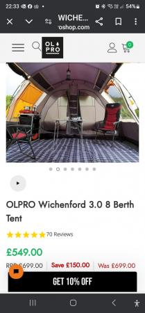 Image 2 of Olpro wichenford 3 tent,8 berth