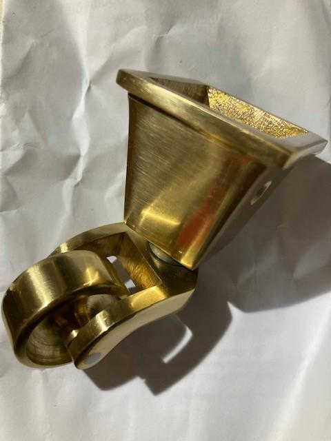 Preview of the first image of Square cup brass castors for furniture.