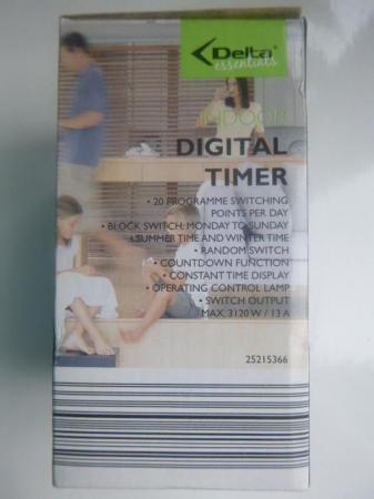 Image 2 of Plug in Indoor Digital Timer, LC Display, Multiple Setting,