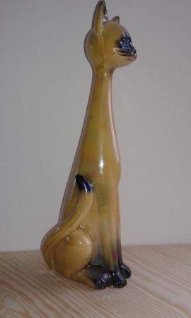 Image 3 of Jema Holland Long Neck Cat Figurine