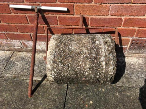 Image 1 of Heavy Solid Stone Garden Roller