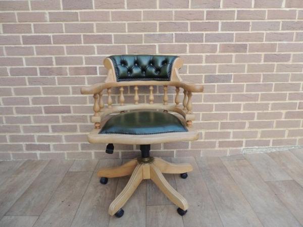 Image 3 of Captains Chair with Beech Frame (UK Delivery)