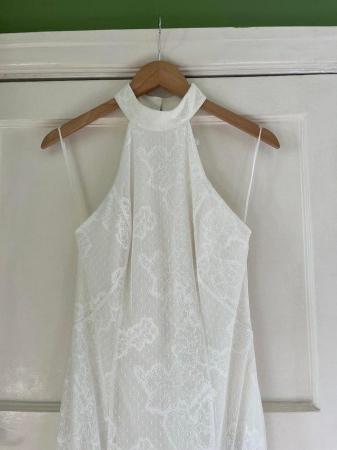 Image 8 of Whistles Maria Halterneck Lace Ivory White Wedding Dress