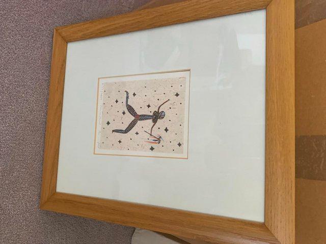 Preview of the first image of Framed Limited Edition Aboriginal Art Print.