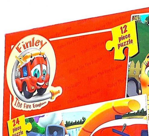Image 5 of CHILD's 2 in 1 PUZZLE - FINLEY FIRE ENGINE