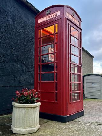 Image 3 of K6 Red Telephone Box Cast Iron Public Telephone Kiosk By Sir