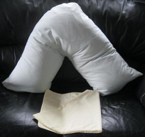 Image 1 of V Pillow and two pillowcases....