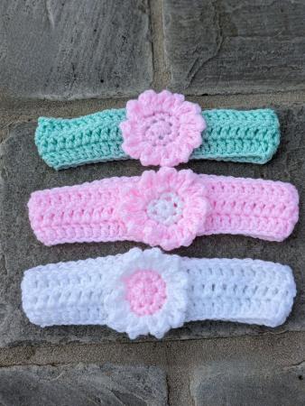 Image 1 of 0/6 months headbands price is for all 3