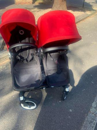 Image 2 of Pre-used Bugaboo Donkey in bugaboo red