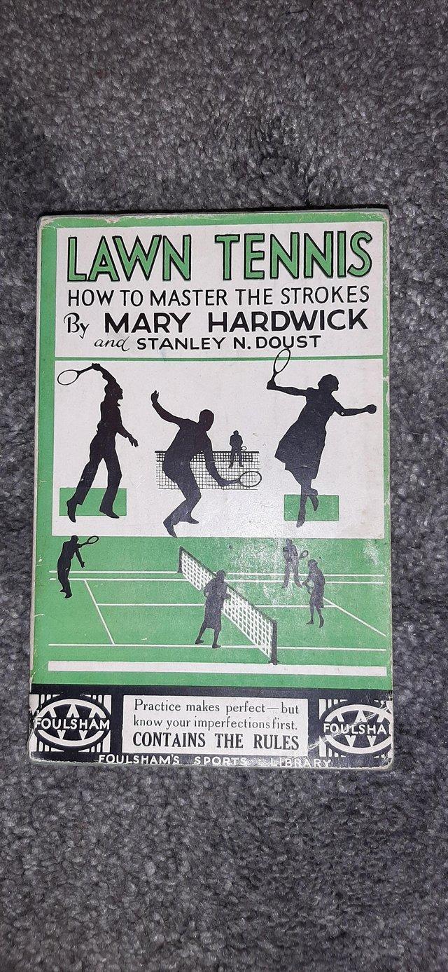 Preview of the first image of LAWN TENNIS.HOW TO MASTER THE STROKES BOOK..