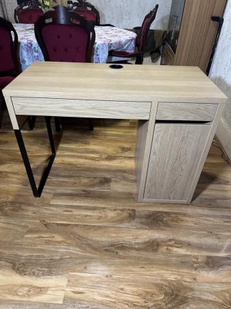 Image 3 of IKEA Mickie Desk Oak (Price negotiable)