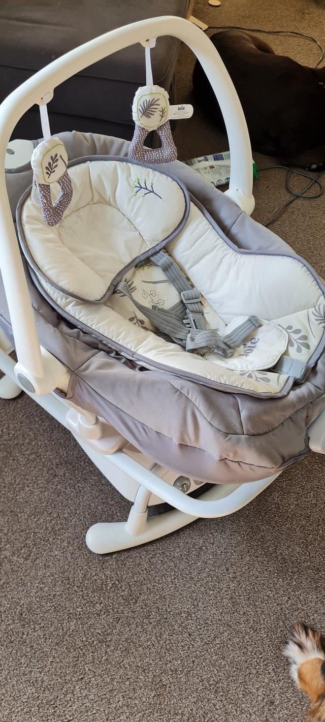 Preview of the first image of Used 2 in 1 baby seat swing.